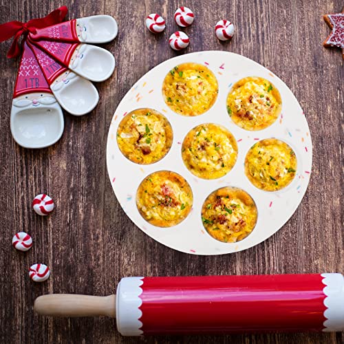 Shebaking Silicone Air Fryer Muffin Pan For Baking, Non-Stick Air Fryer Egg Mold Cupcake Mold,Regular Muffin Mold Egg Bites Mold For Air Fryer, Bpa Free（Multi,7 Cups）. #TOP3