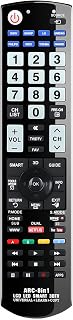 RIVIERA Universal Big Button TV Remote Control for Samsung Vizio LG Sony Sharp Panasonic Toshiba Philips with Luminous Button & Learning Function Better for Seniors