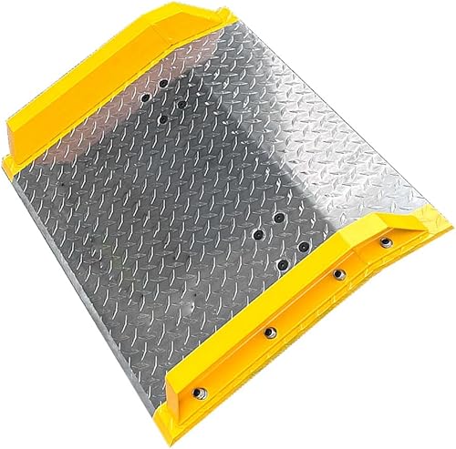 Vista 16 de Tableros de muelle de acero de 60 x 60 pulgadas con asas y bordillos laterales, capacidad de carga de 13,000 libras, diferencial de altura de hasta