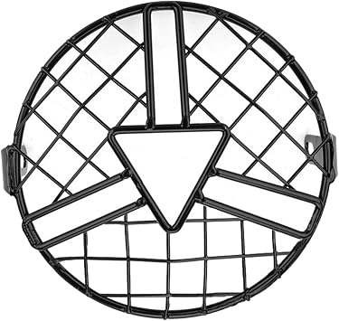For Cafe For 6.5 Inch Motorcycle Headlight Motorbike Front Lamp Mesh Grille CoverTriangle Center