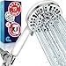 Shower Head - [UPGRADED] Modern 8-in High Pressure Rainfall Shower Head for Bathroom - Made of FULL Stainless Steel Rain Shower Heads - With a Powerful Spray Performance