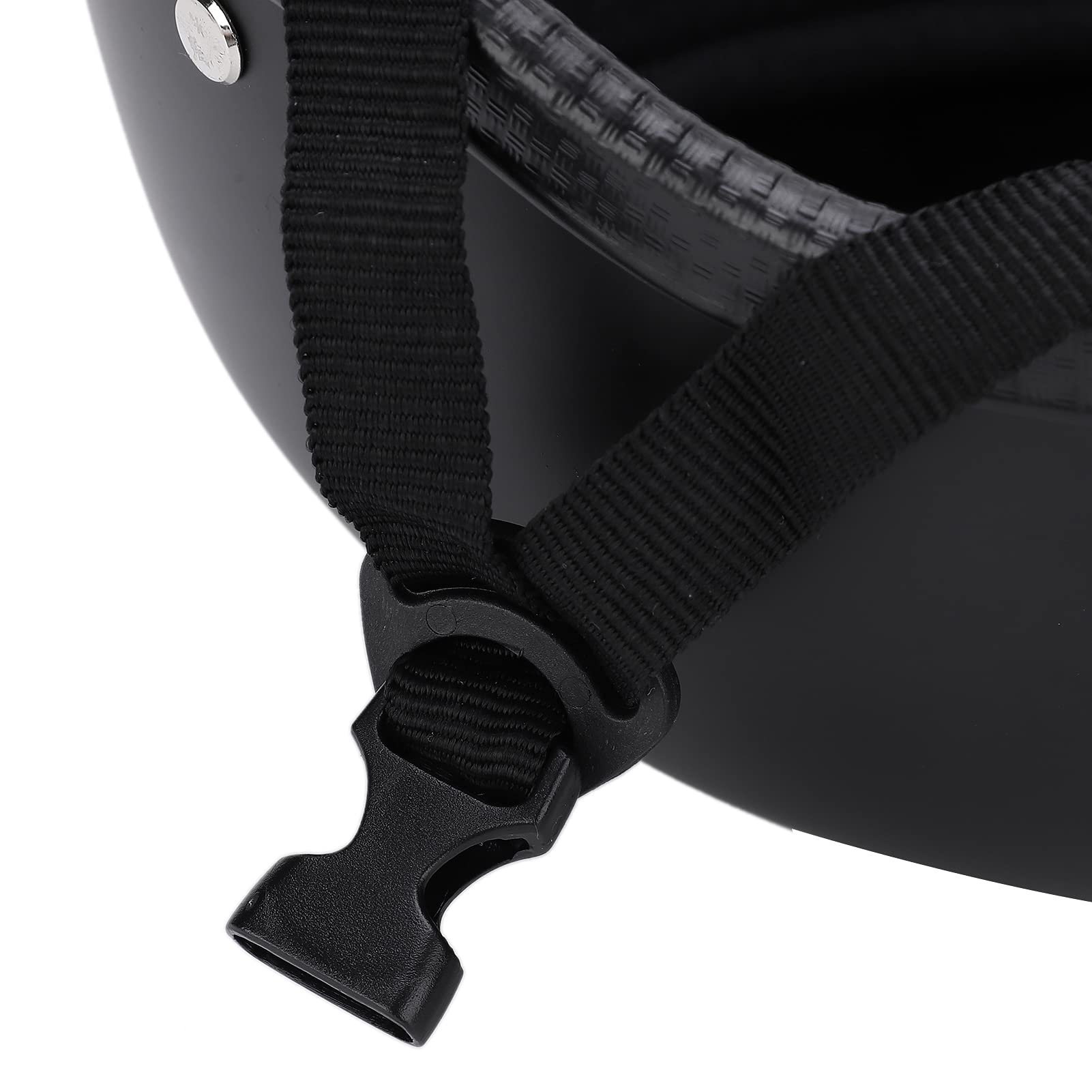 Casco Moto Aperto Uomo e Donna con Visiera, Casco Scooter Mezzo Casco Antigraffio ECE 22-06, Taglia XL, Nero