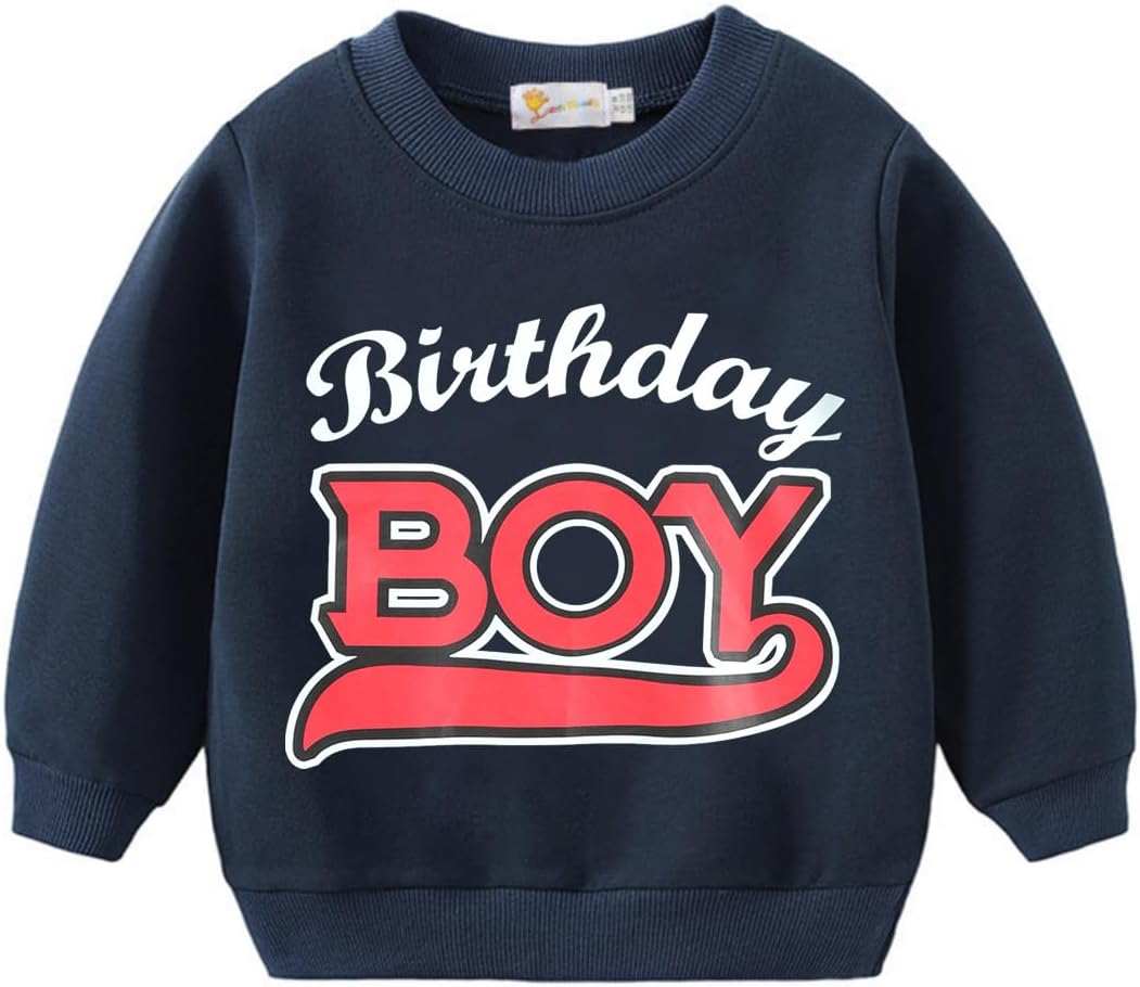 Tkria Birthday Boy Shirt for Toddler Boys Outfit 2t 3rd 4th 5 Year Old 6th Graphic Tee Kids Gift Short Sleeves T-Shirt