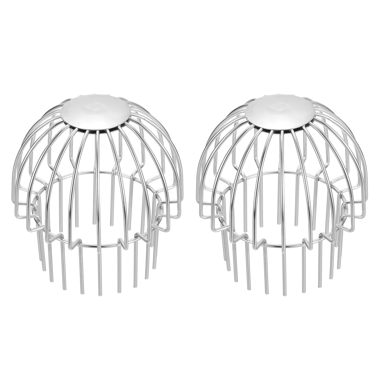 PATIKIL Gutter Guard 4 Inch, 2 Pack 304 Stainless Steel Down Pipe Filter