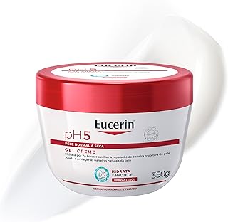 EUCERIN Gel Creme Hidratante Corporal pH5 350ml, Textura Ultraleve, Dexpantenol, Hidratação Diária, Pele Sensível e Seca - Produto 10 mais recomendado com 4.7 estrelas