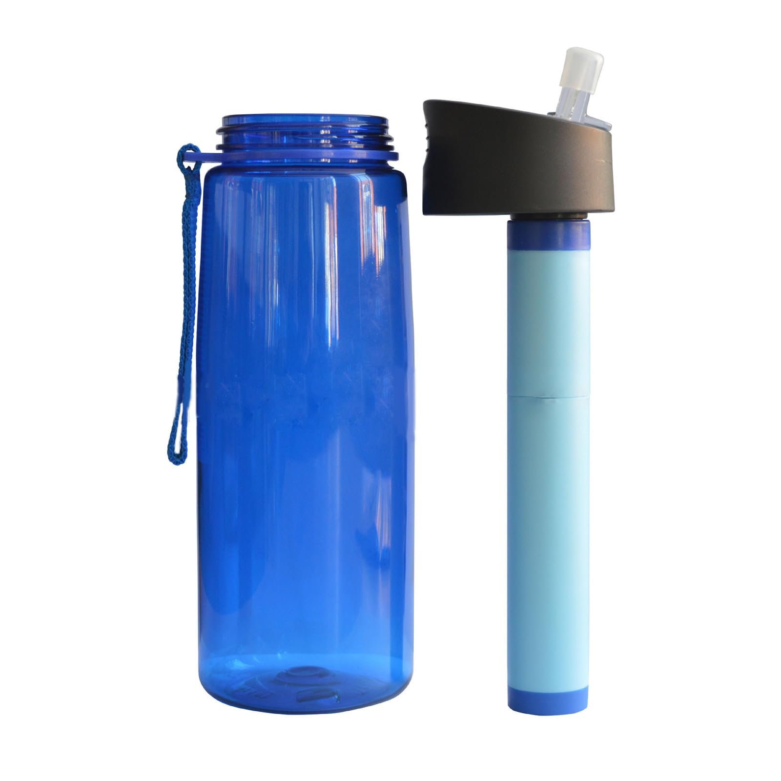 Bollitori per bottiglie di purificatore d'acqua con filtro per campeggio all'aperto, sport, sopravvivenza, filtrazione