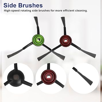 Feilifan ECOVACS DEEBOT N10 PLUS/T9+/ N8 PRO+/ N8+/ N8+/ T8+ Robot Vakum, Yedek Parçalar Ana Fırça, Yan Fırça, Filtre, Paspas Pedleri, Toz Torbası (19 Adet) için aksesuar Kiti