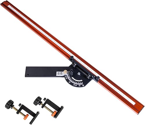 O'SKOOL Guía de ángulo ajustable de 36 pulgadas para enrutadores y sierras circulares