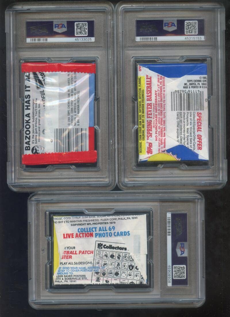 Amazon.com: 1986 Topps Baseball Card Wax Pack Unopened Graded PSA 8 :  Collectibles & Fine Art