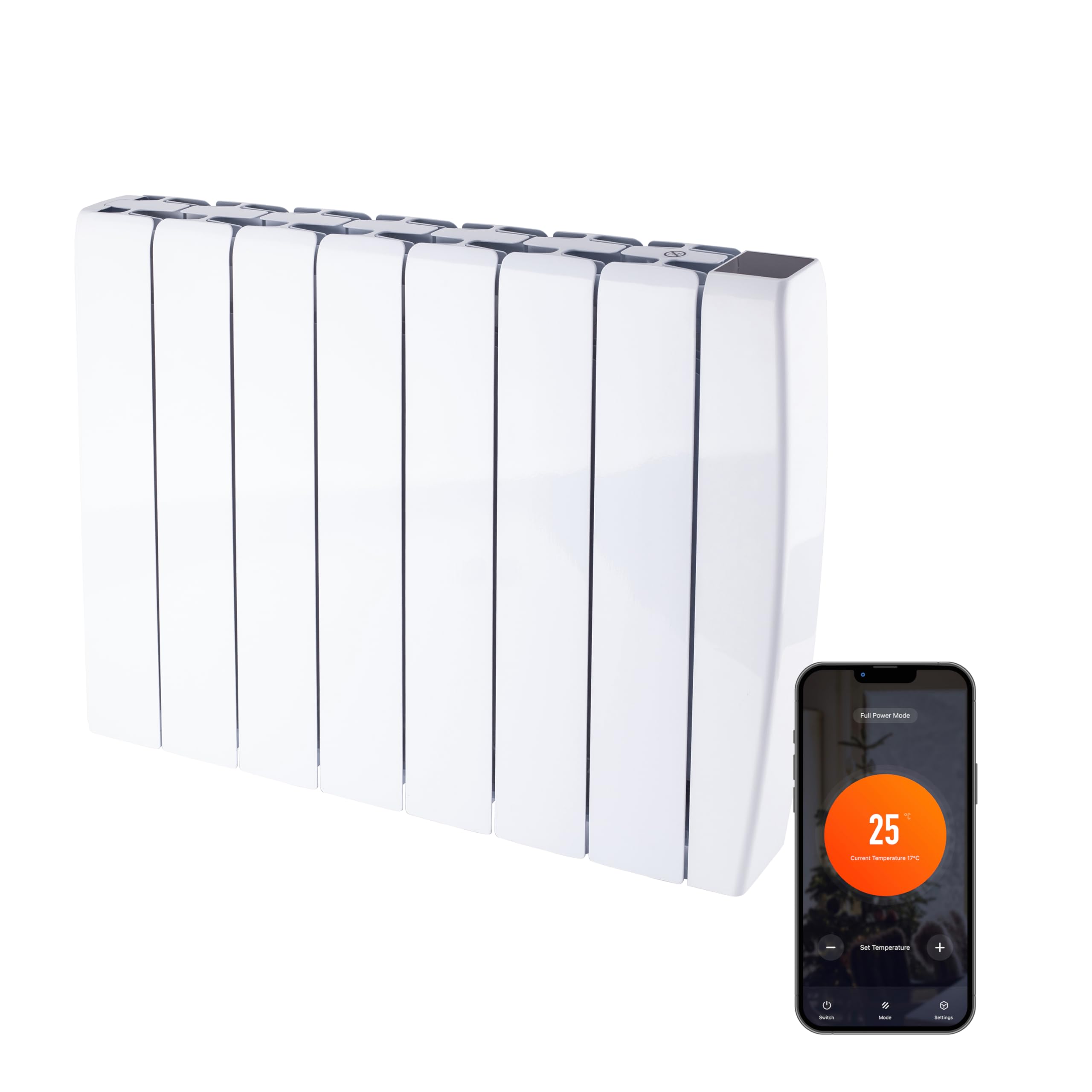 Tcp Smart White Ceramic Electric Radiator 2000W