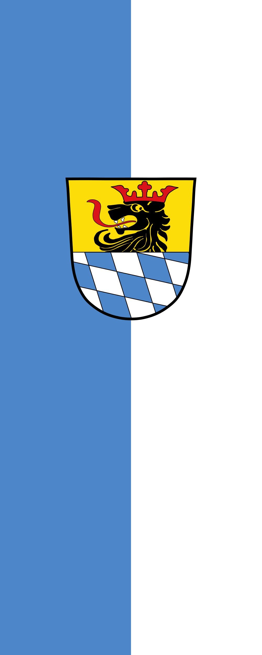 Drapeau Schrobenhausen de 3.5m² en textile haute résistance aux intempéries