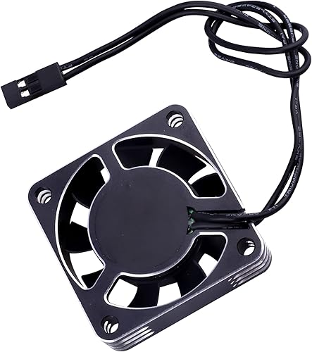 Miniatura 4 de Ventilador de refrigeración del motor RC de 1.575x1.575 in para RC Car Truck Buggy Crawler escala 18 110 540 550 motores sin escobillas ESC, color
