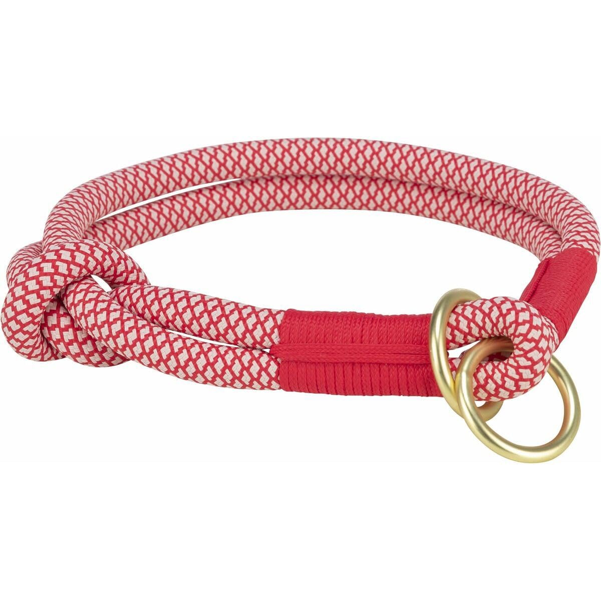 TRIXIE Soft Rope Stop-Pull Collar Size L: 19.7 in/0.5 in neck circumference in red