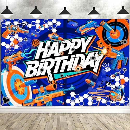 Fondo fotográfico Tatúo Gun 9x6ft para fiesta miniatura 1