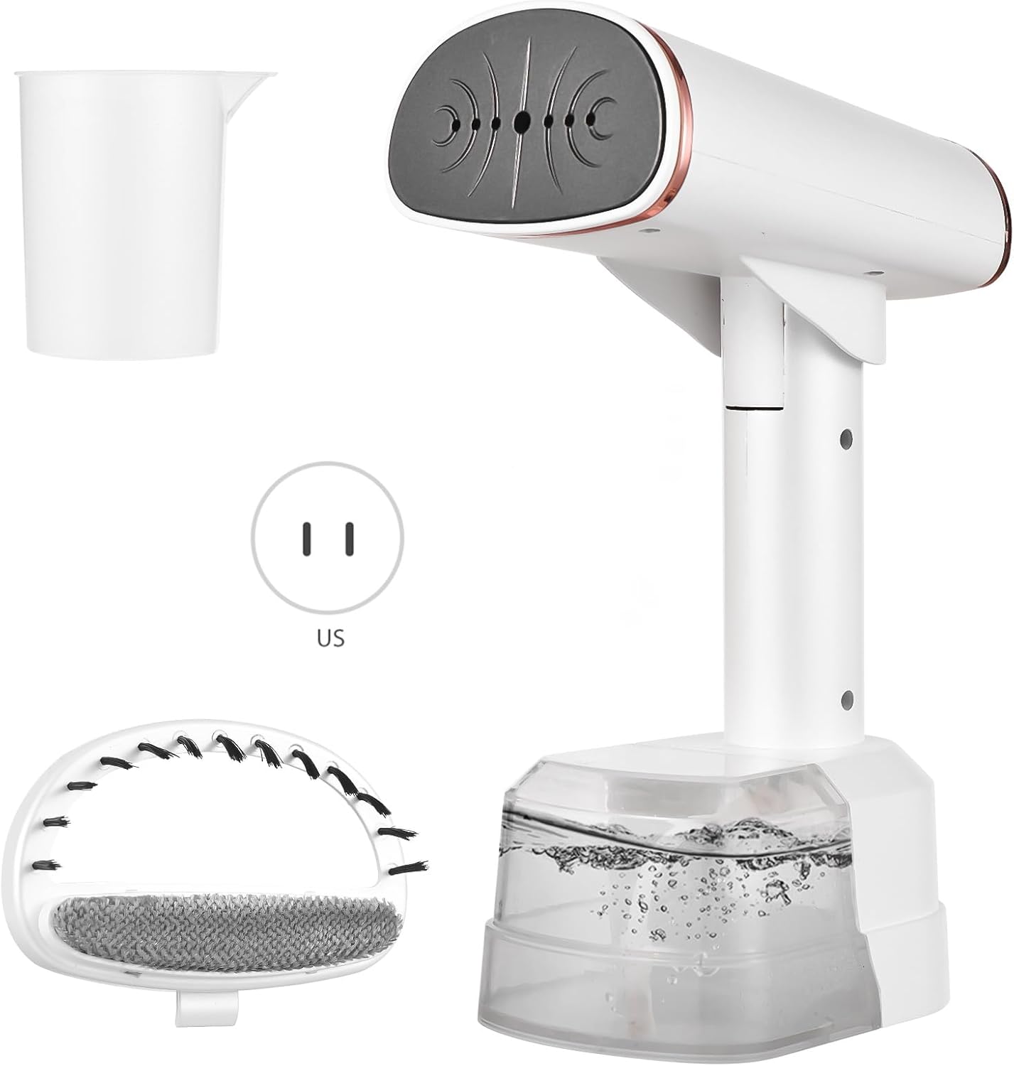 Portable Handheld Clothes Steamer 1500 Watts Fast Heat up Wrinkles Remover 2 Modes 400ml Water Tank Travel Home Office (US Plug)