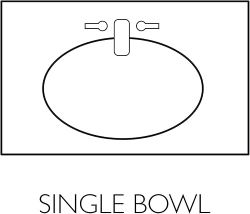 Miniatura 46 de Top de tocador de mármol cultivado de 19 pulgadas con protector contra salpicaduras, embalaje mejorado, remolino de marfil - Design House, 586263