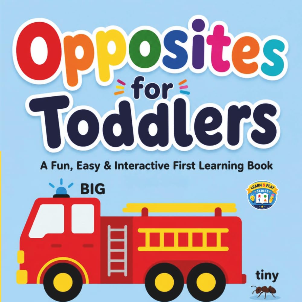 OPPOSITES FOR TODDLERS: A Fun, Easy & Interactive Learning Book to Teach Opposites with Bright Pictures and Simple Questions for Toddlers Ages 2–5 (Learn & Play)