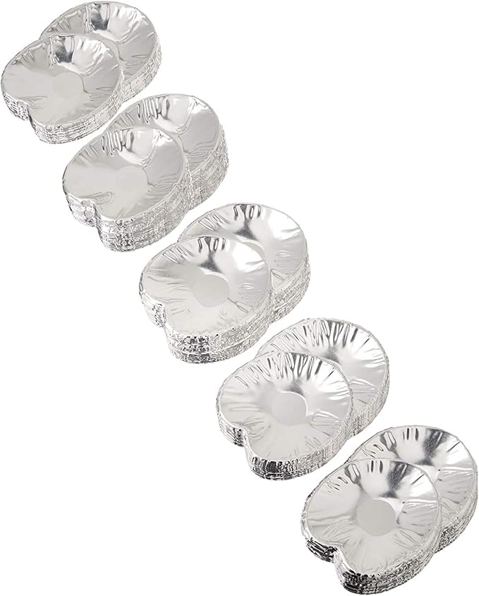 Disposable Aluminum Foil -Large- Clam Food Shells Pack of -250-