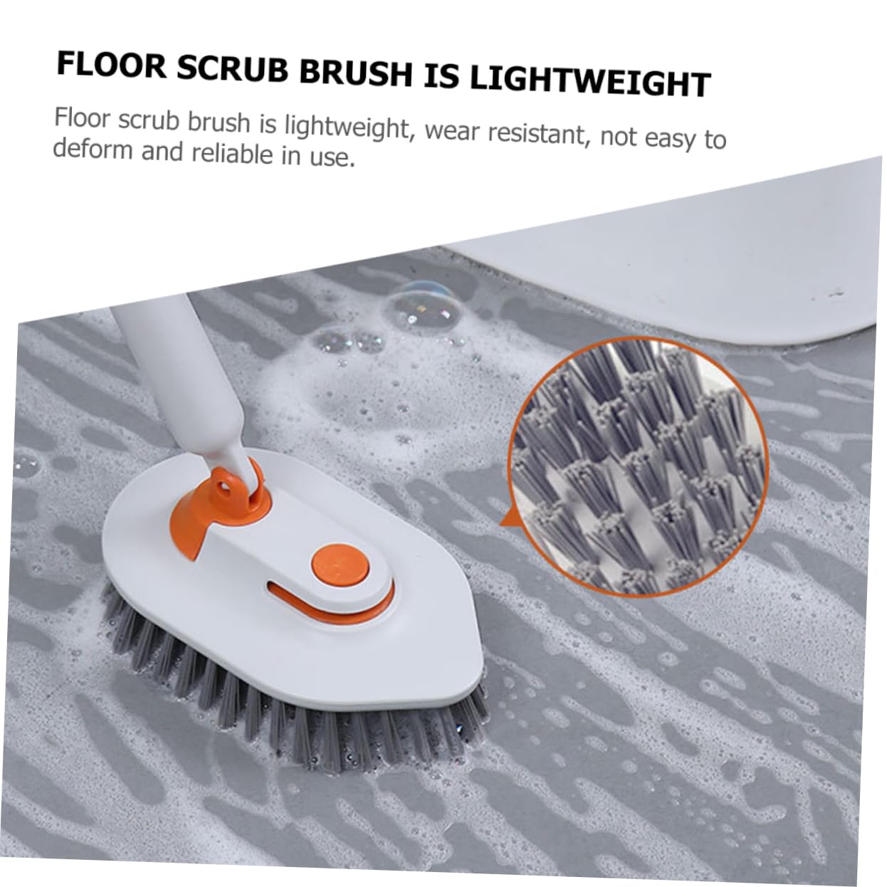 Cepillo De Suelo Multifuncional Mango Extensible para Limpiar Bañeras Azulejos y Esquinas De Cocina Cepillo De Limpieza para Baño y Manchas De Agua