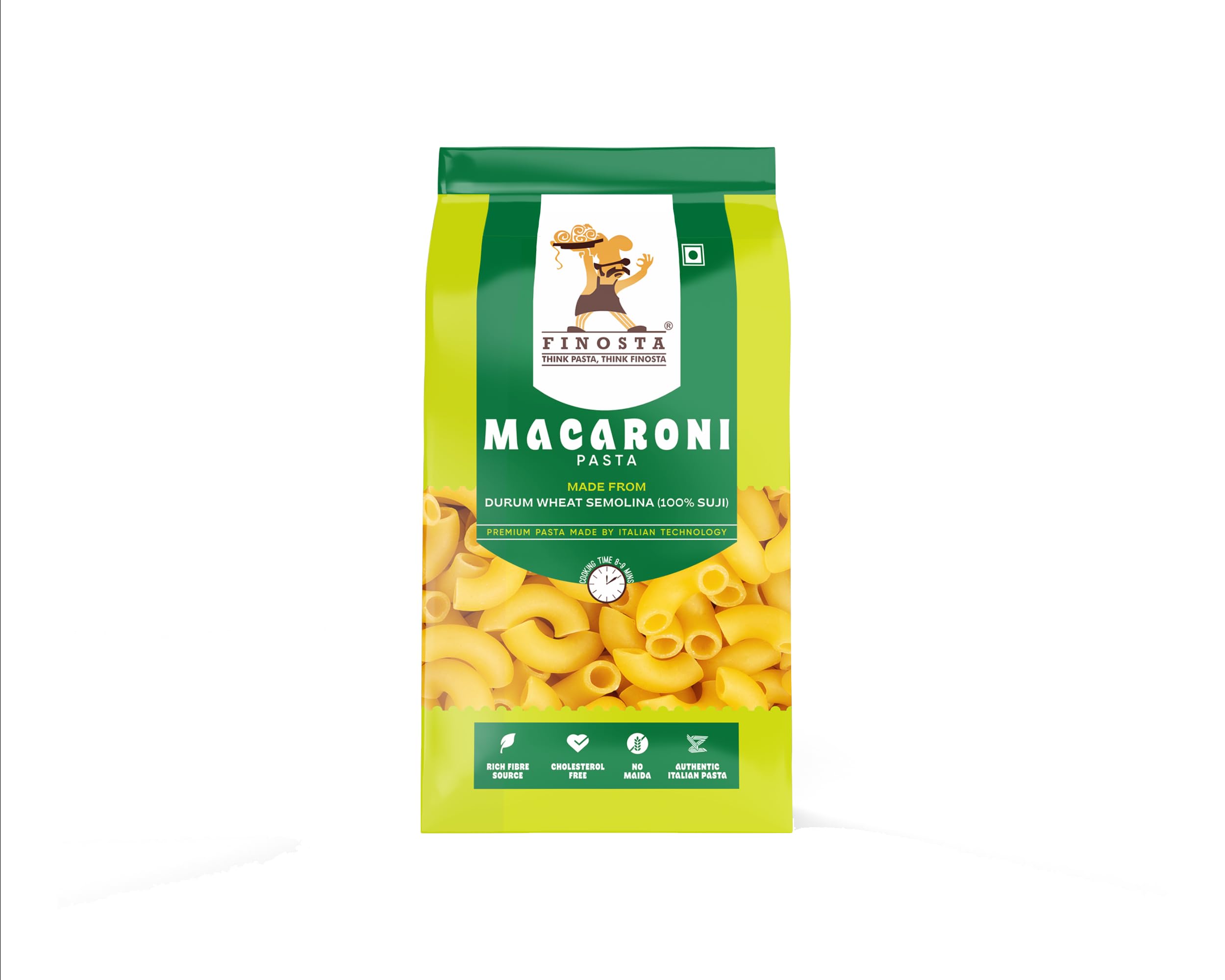 Finosta Pasta Fusilli and Macaroni Pasta, 500 g Each - Pack of 2 Durum Wheat Semolina 1