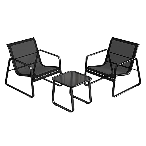 3 Pieces Patio Bistro Sets Outdoor Patio Furniture Conversation Bistro