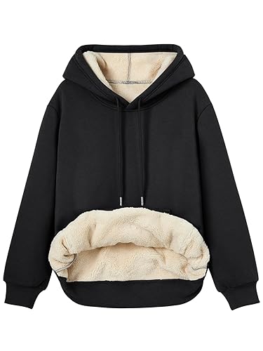 Trendy Queen Women's Winter Fleece Sherpa Lined Hoodie Casual Warm