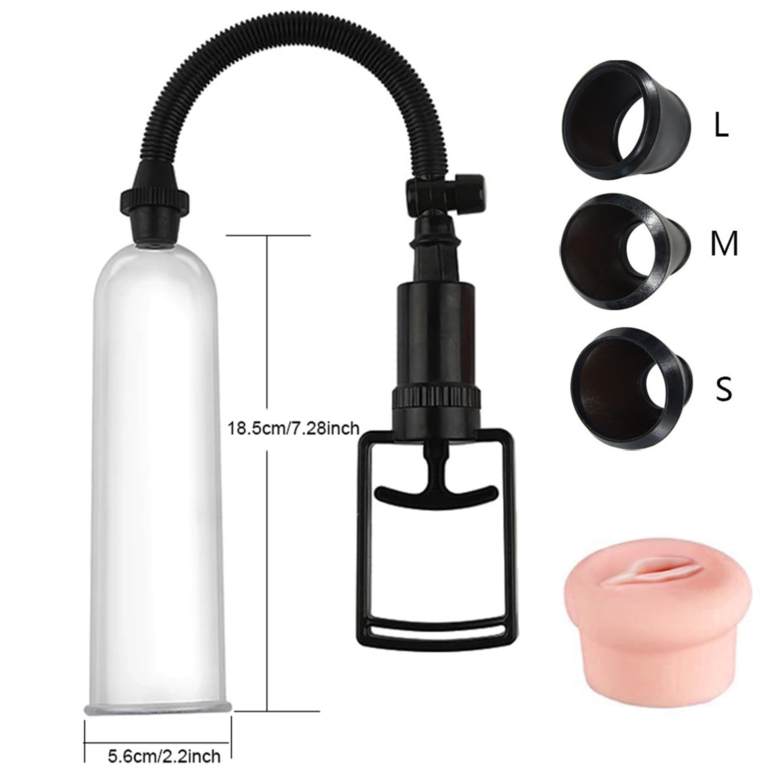 BDSMLOVE pompa per pene con vagina, pompa a vuoto per uomini, masturvatore per uomo, vacuum device estensore per uomo per l'ingrandimento del pene, masturbatore sexy toys