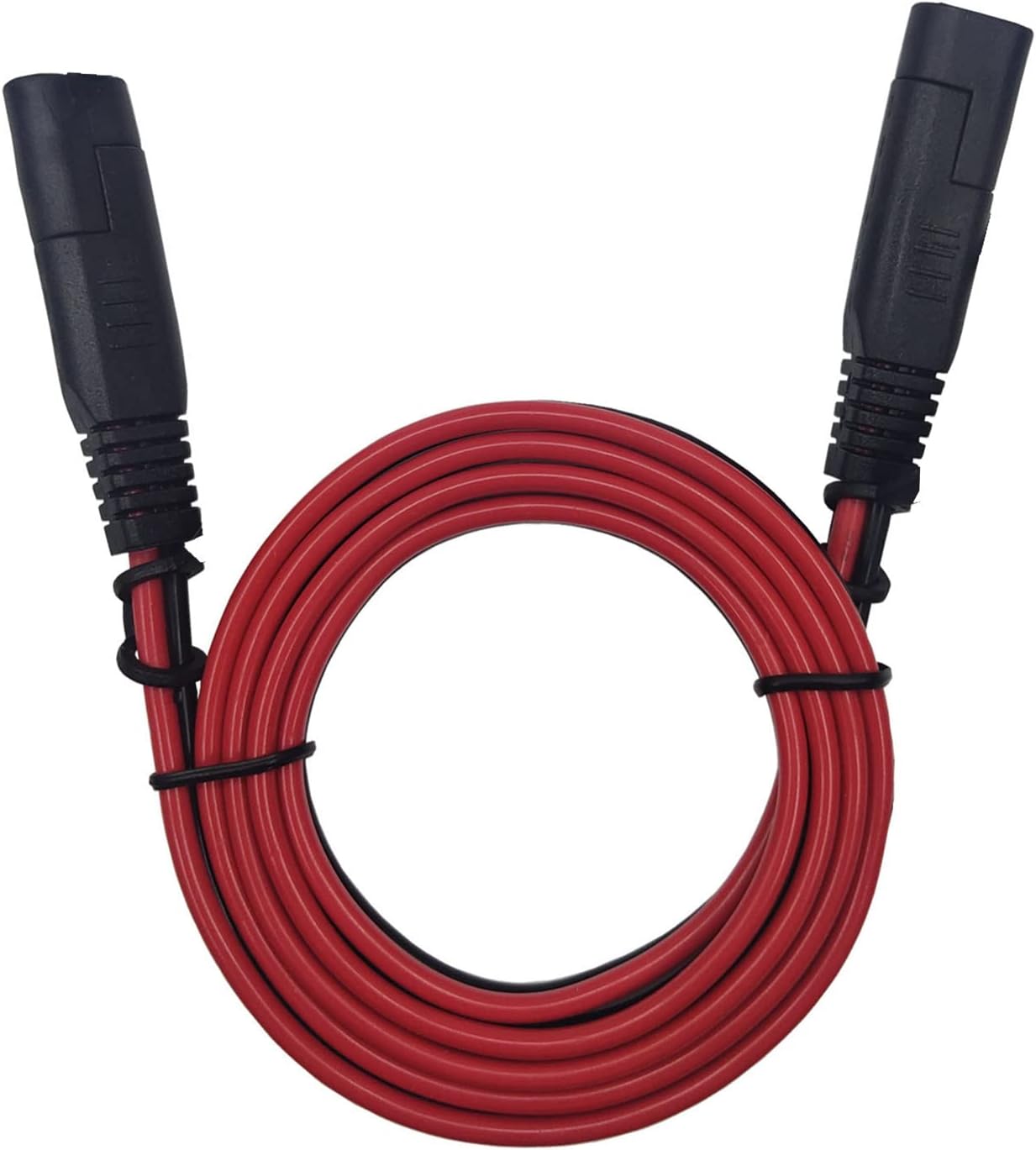 AEISVIK Battery Charging Cables SAE TO SAE 12V-24V Quick Disconnect Extension Cable 2 Pin Dust Cap Dc Connection Cord Plug 12 Feet 16awg Gauge Camp Trai
