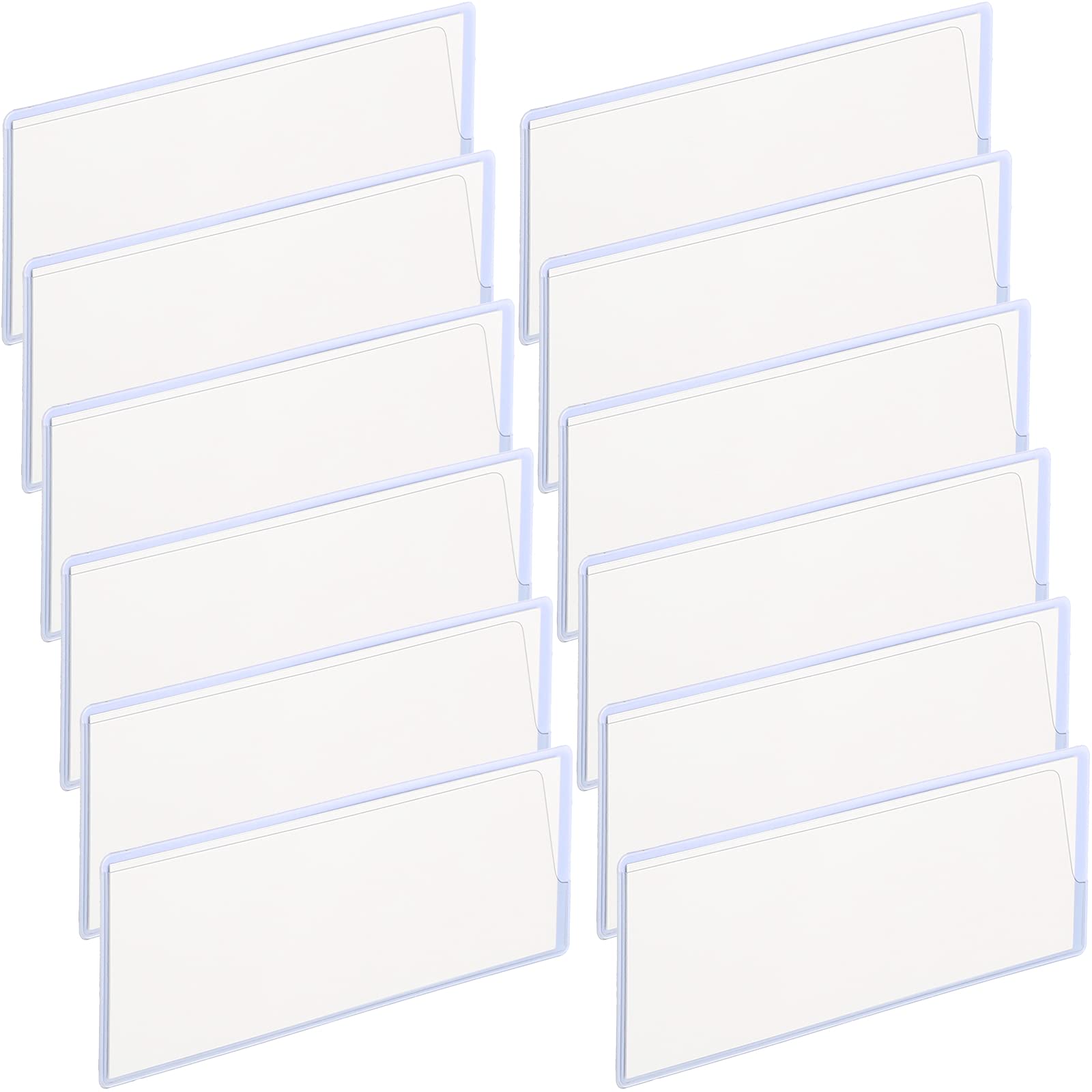 Buy 12 Pieces Data Card Holders Shelf PVC Label