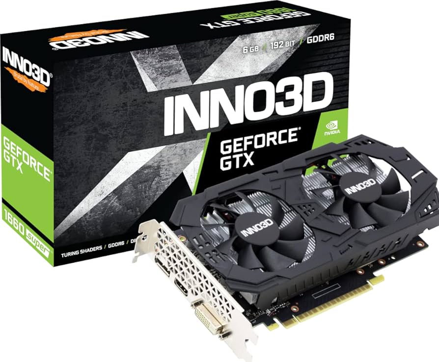 INNO3D GeForce GTX 1660 super twin グラボ Amazon | Inno 3D GeF GTX 1660 Super Twin X2 6GO N166S2-06D6