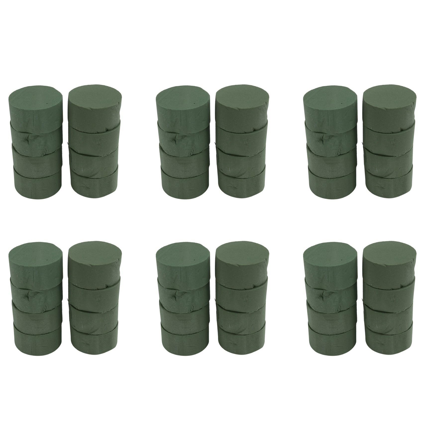 Vjsujehgy 48 Pack DIY Flower Arrangement Kit Green Round Wet Floral Foam, Wedding Aisle Flowers, Party Decoration