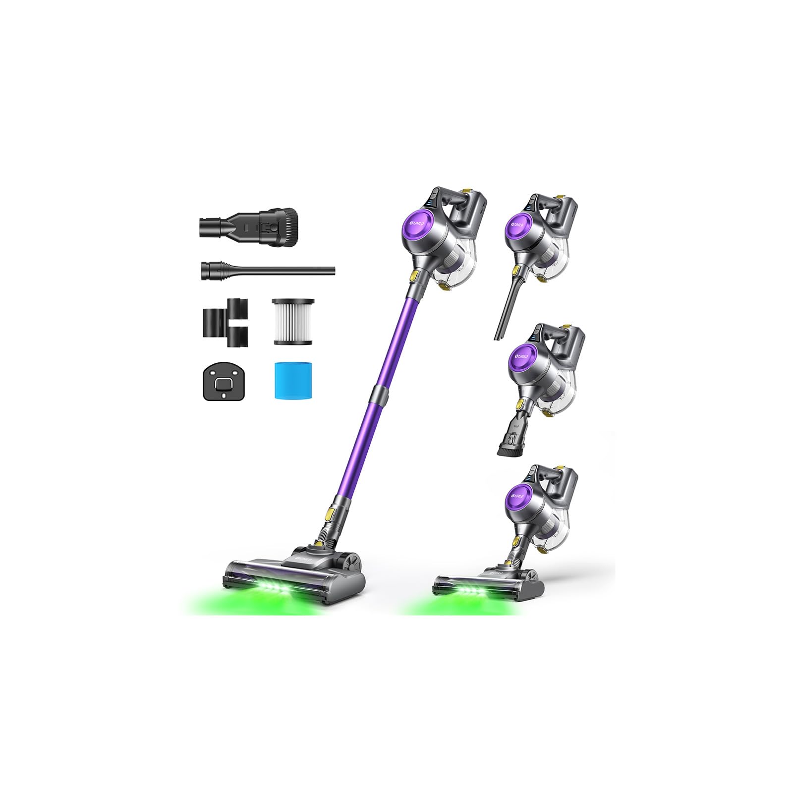 Cordless Vacuum Cleaner 40Kpa Powerful Suction Stick Vacuum Cleaners for Home 45 Mins Runtime 1 6L Dust Box