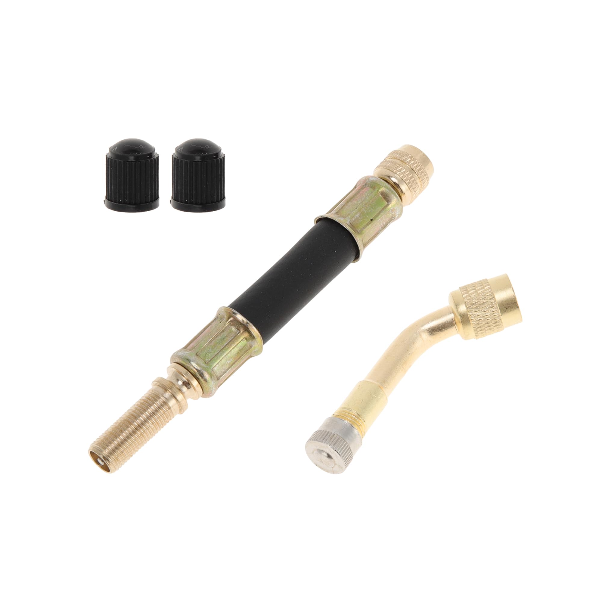 Motoforti 135 Degree Copper Tire Valve Extension 100mm for Car 1set