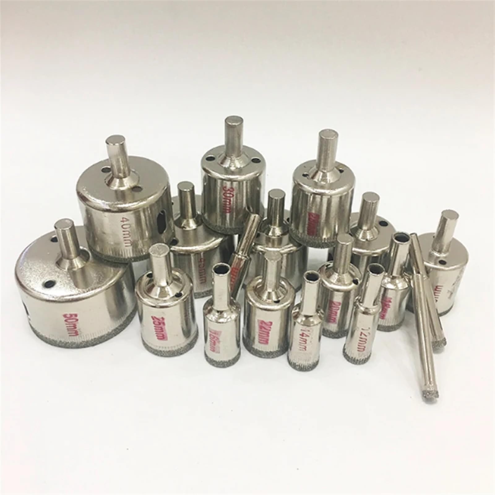 1 szt. Wiertło diamentowe 3mm-60mm powlekane marmurowe płytki szklane ceramiczne wiertło wiertła wiertła do elektronarzędzi (rozmiar: 50 mm)