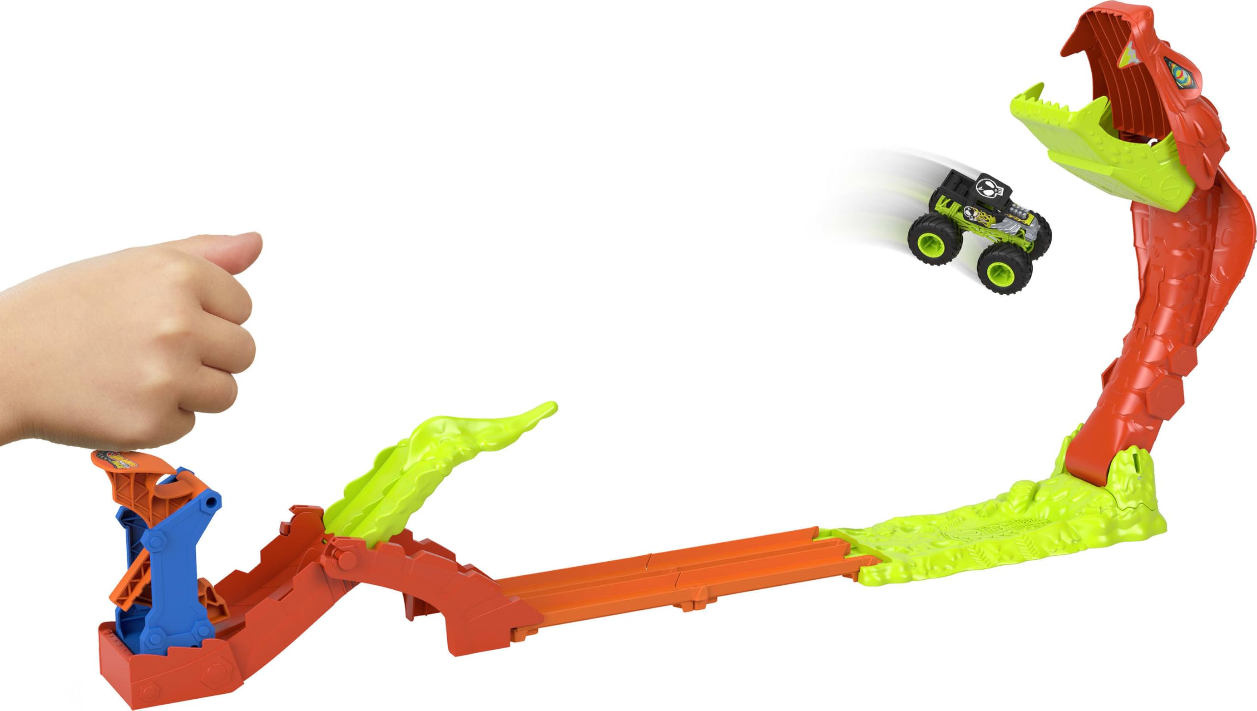 Image secondaire de Coffret Hot Wheels Monster Trucks : L'Attaque du Serpent avec Bone Shaker