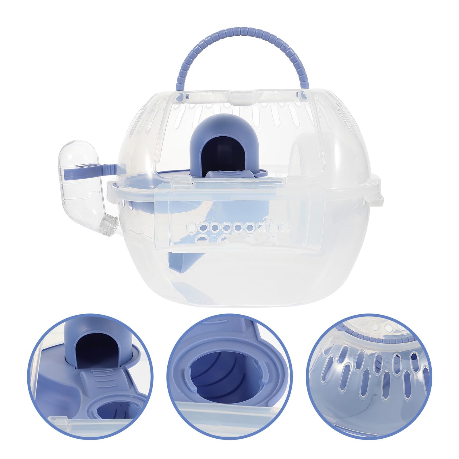 Hamstertransportbox aus Kunststoff für Kleintiere, Blau