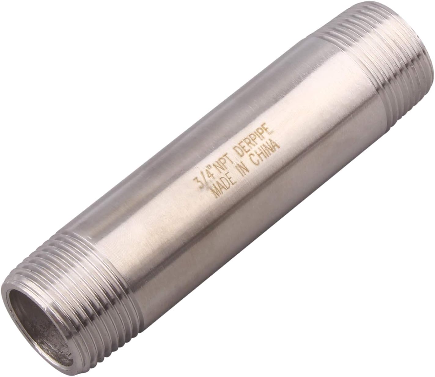 Metal Magery Brass Long Nipple 3/4" X 3/4", 2" Length, Male