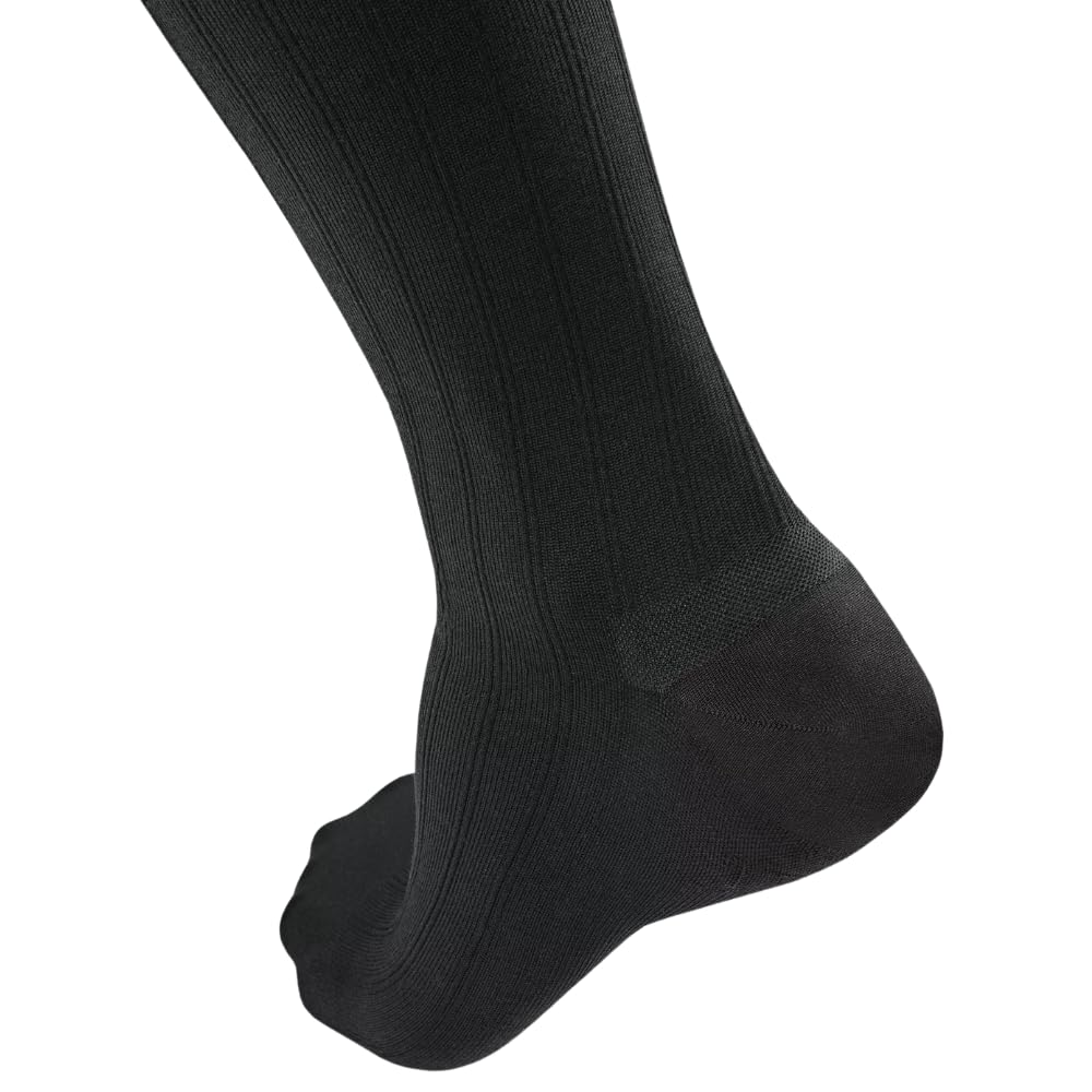 Jobst forMen Explore - Herren Kompressionsstrümpfe Kniestrümpfe | KKL2 | long | Schwarz | VI | Reisestrümpfe | Freizeitstrümpfe | mit Baumwolle und integrierten Carbonfasern