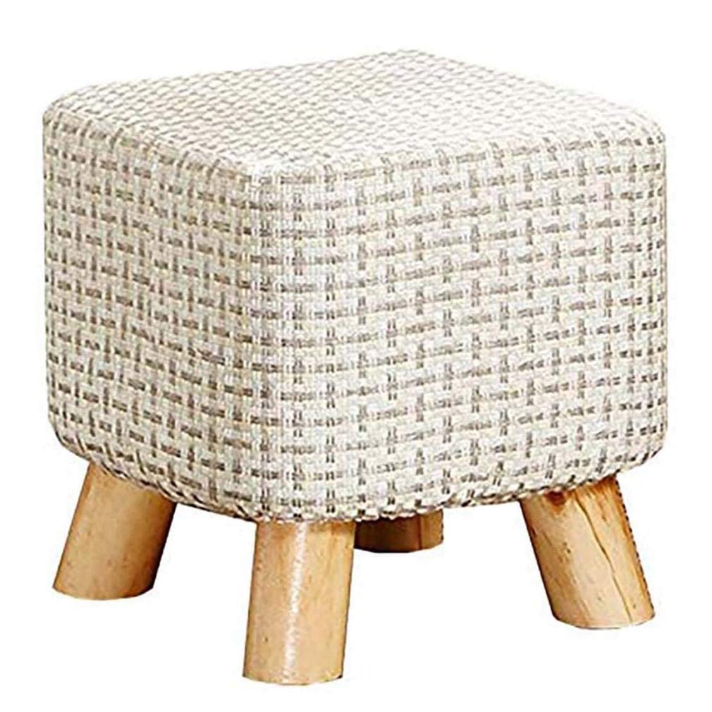 Tabouret de coiffeuse en lin pour vos rituels beauté du matin