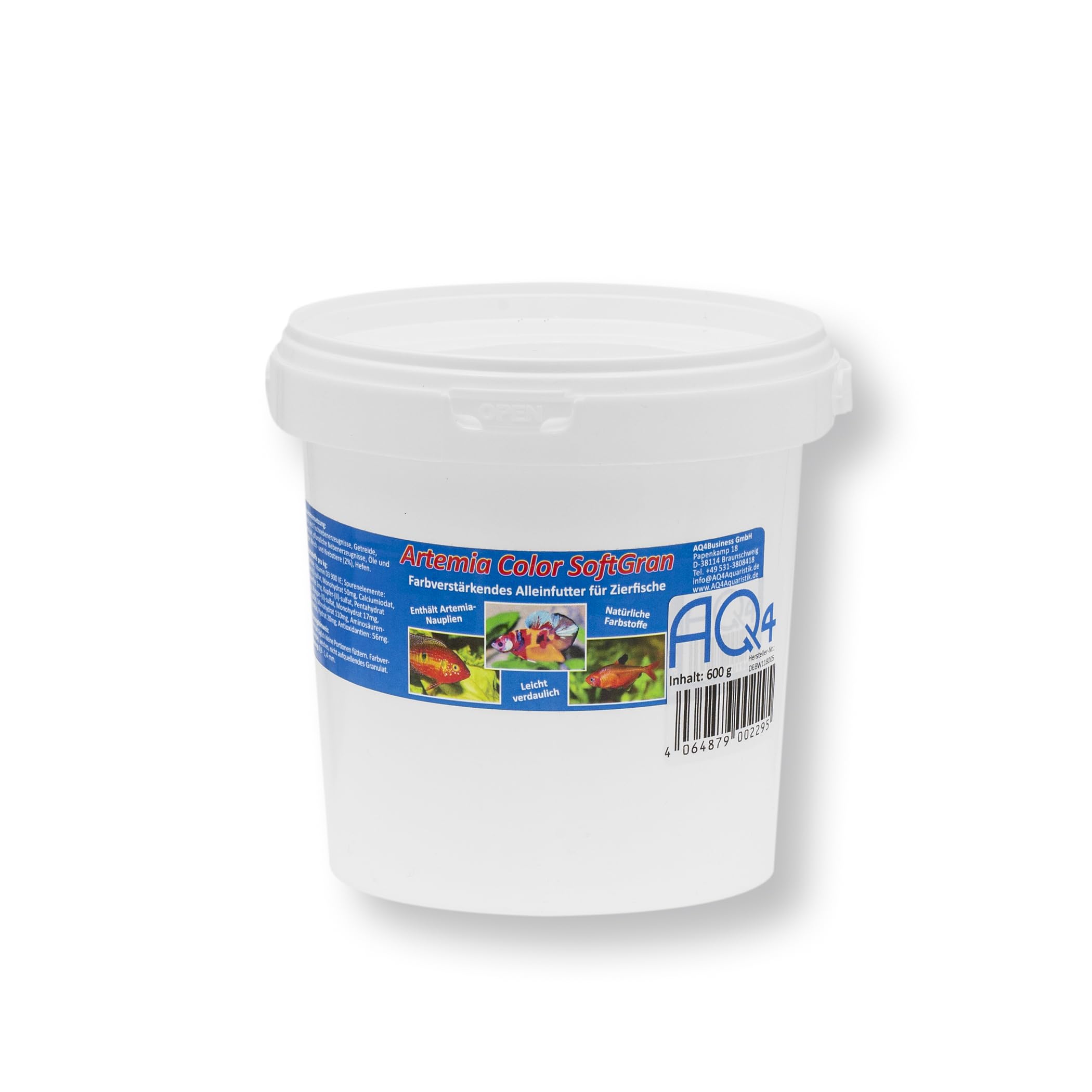 Artemia Color SoftGran, farbverstärkendes Alleinfutter für Zierfische, Soft Granulat, Farbfutter, Fischfutter