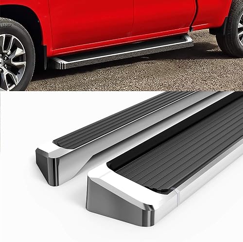 Miniatura 4 de HD Ridez Estribo de 6 pulgadas, color plateado, compatible con Silverado Sierra 1500 2019-2026 Extended Cab y 2500 3500 2020-2026 (no incluye 19