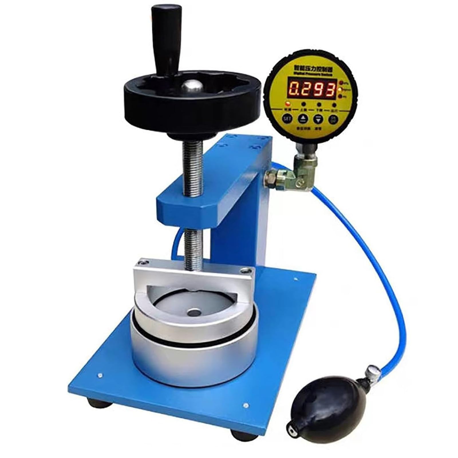 Zocxielr Textile Fabric Hydrostatic Pressure Tester, Plastic Bags Garments Tents Raincoat Testing Machine with Digital Pressure Gauge (2000mm)