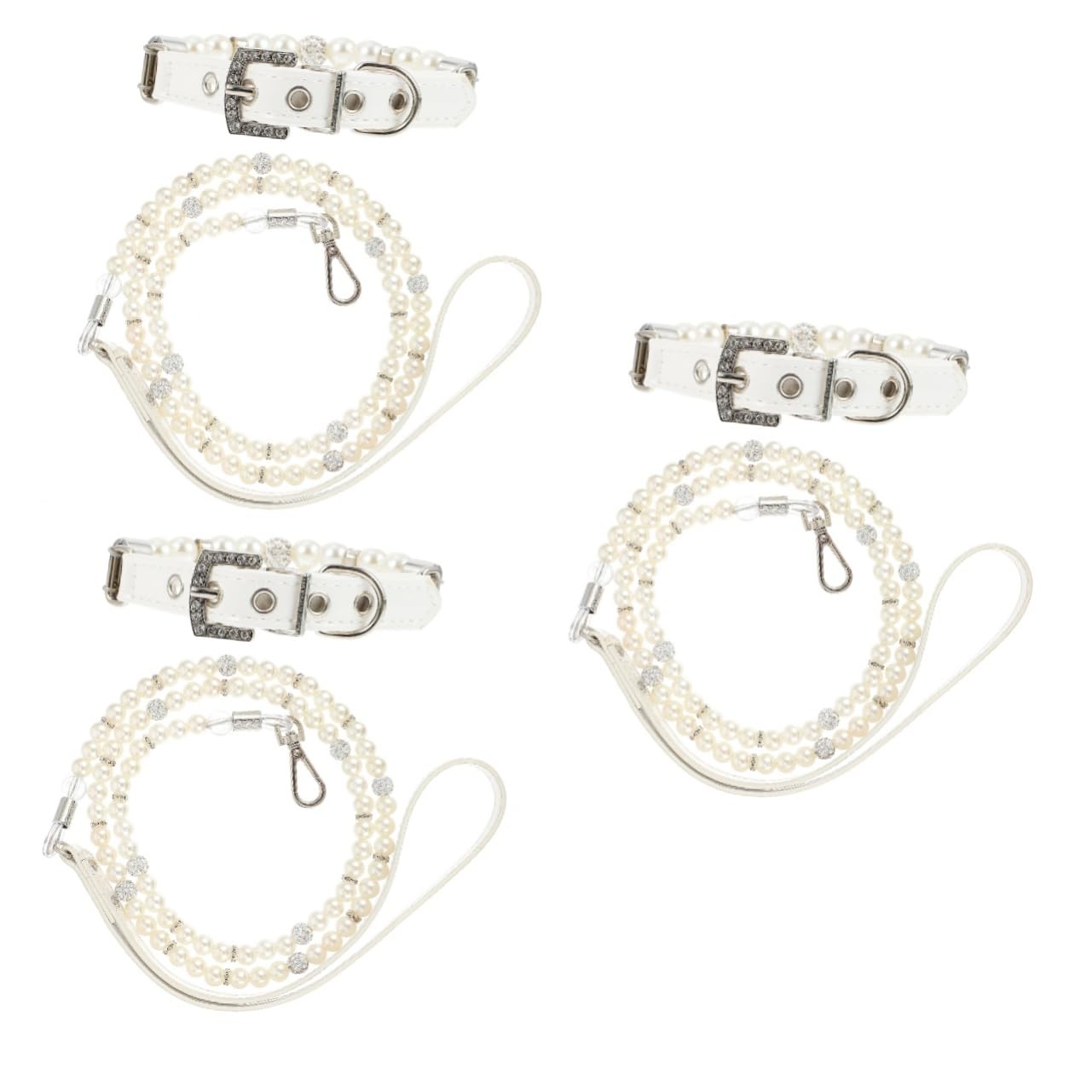 Ensemble collier et laisse pour chien d'exception : accessoires en perles élégants BESPORTBLE