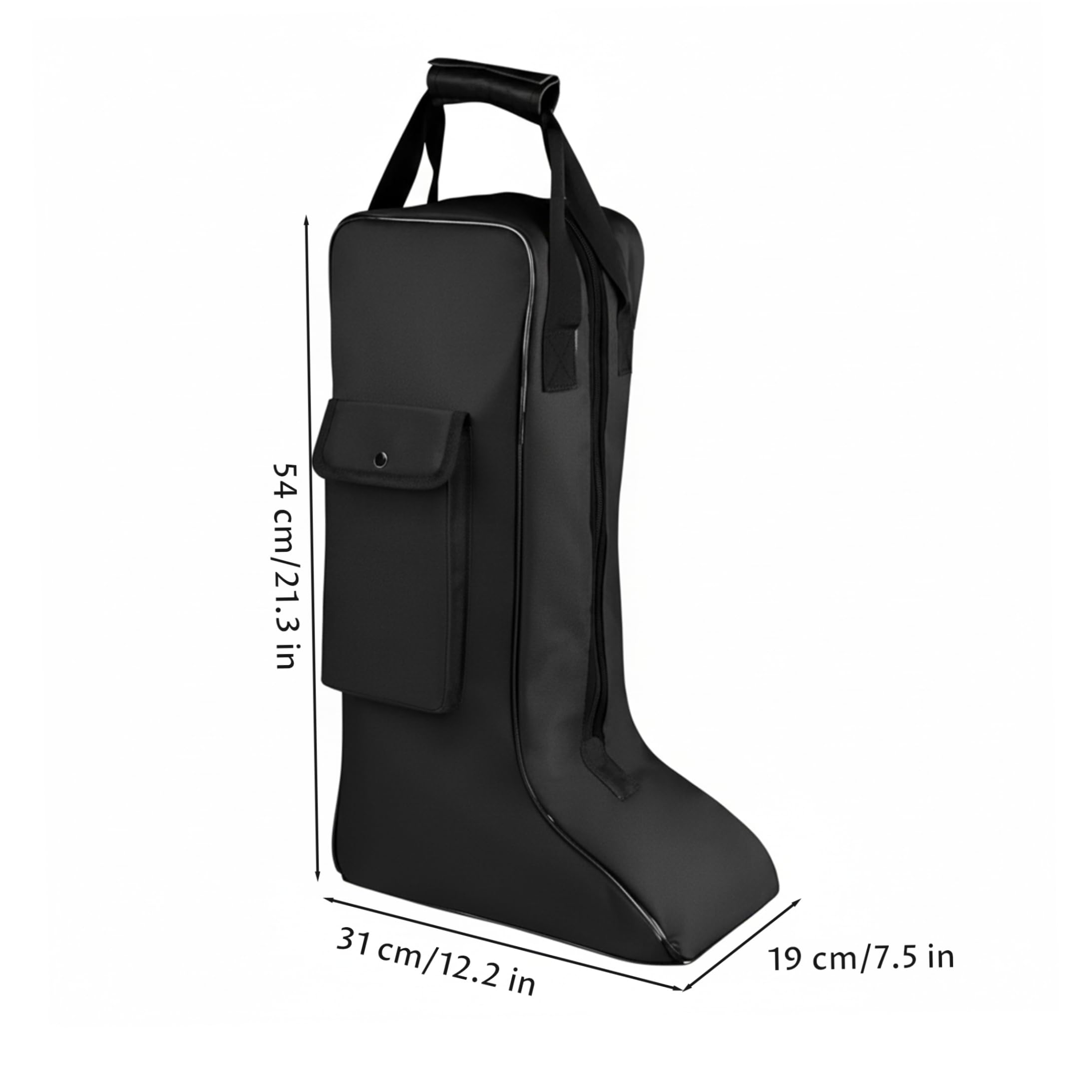 Bolsa para Botas, Bolsa de Almacenamiento para Botas de Montar para Viajes y Almacenamiento, Material para Montar a Caballo con Bolsillo Lateral, Vaquero Protector para Equipo Ecuestre.