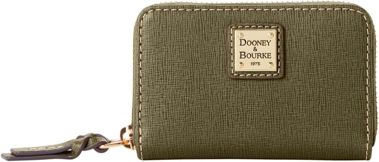 Dooney & Bourke Wallet, Saffiano Large Zip Around Credit Card Case Wallet Olive
