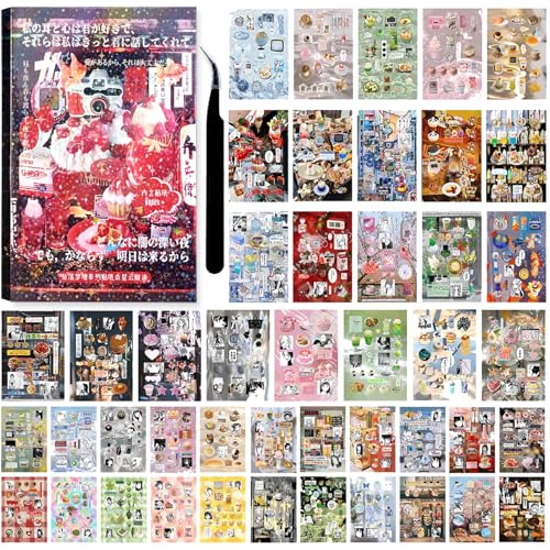 800Pcs Cute Scrapbook Stickers Travel Japanese Sticker...
