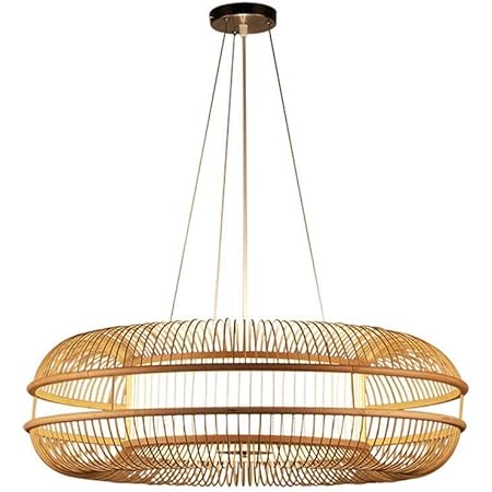 Vistania Lustre En Bambou Lampe Suspendue En Rotin D Osier Au Sud Est Asiatique Tropical Lampe De Restaurant Bar Chambre Salon Lustre Amazon Fr Luminaires Et Eclairage