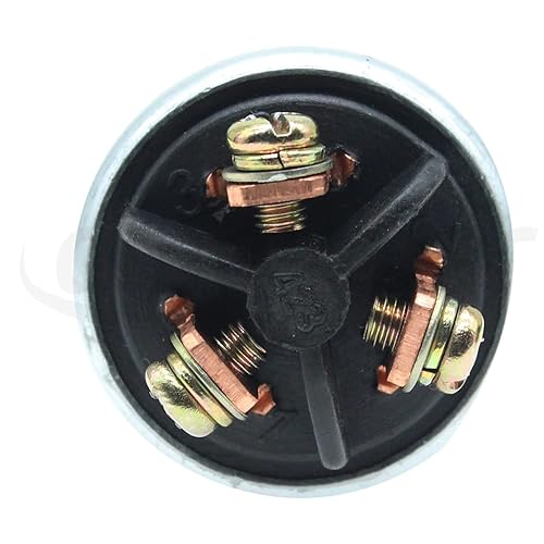 Miniatura 5 de Amavoler Interruptor de arranque universal de 3 cables con 2 llaves de repuesto para motocicleta, scooter, camión, tractor, carretilla elevadora,