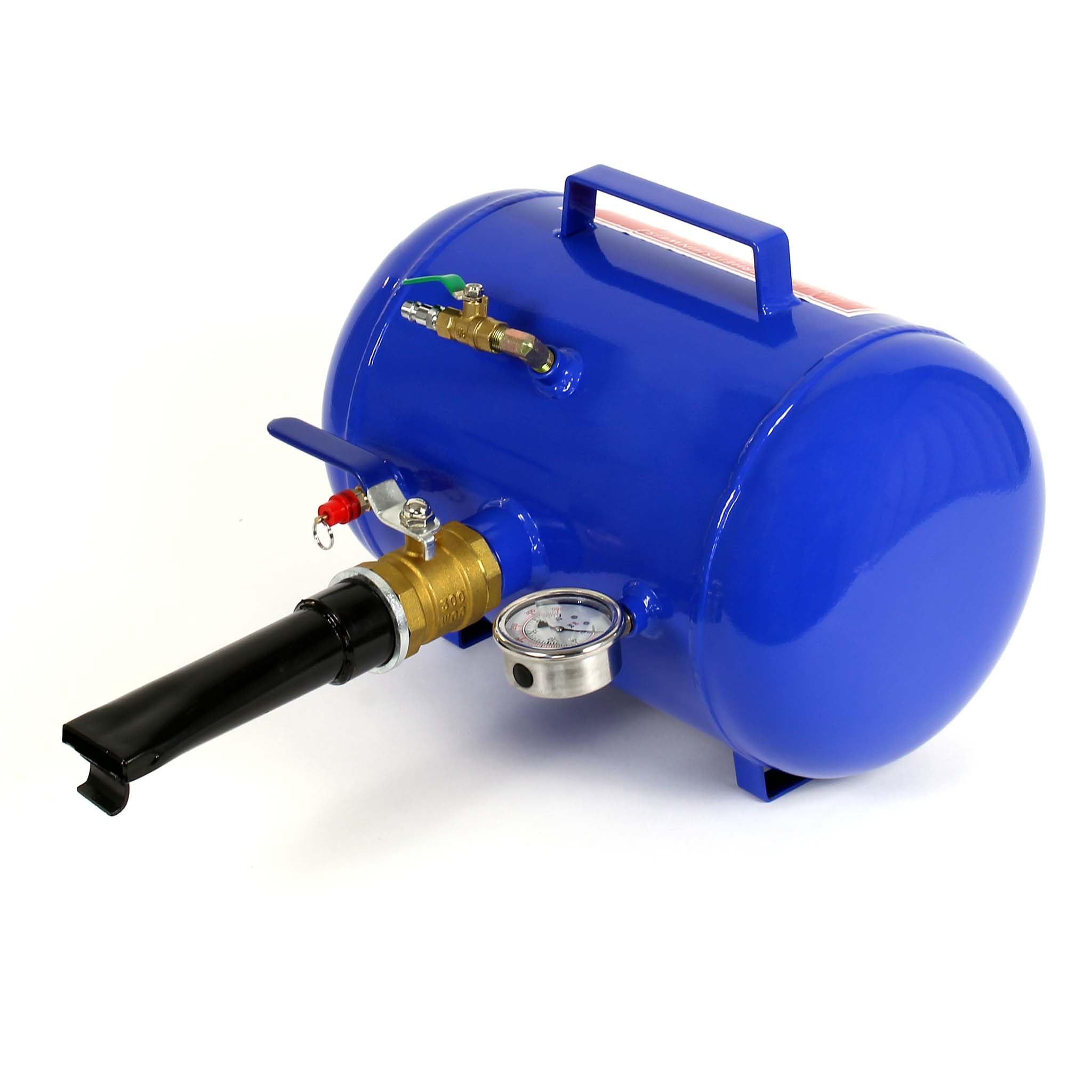 WilTec Cañón de Aire para inflado de neumáticos 19l Aire comprimido inflador Booster MAX. 10bar