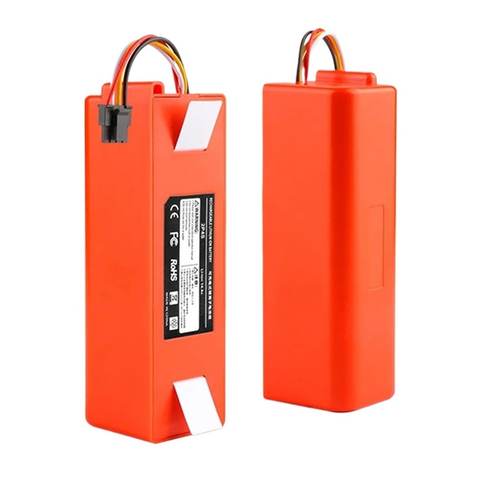 PORRSYDCD Replacement Battery，Compatible With Roborock S55 S60 S65 S50 S51 S5 MAX S6 Robot Vacuum Cleaner Parts 14.4V 12800mAh(12800mAh 2)